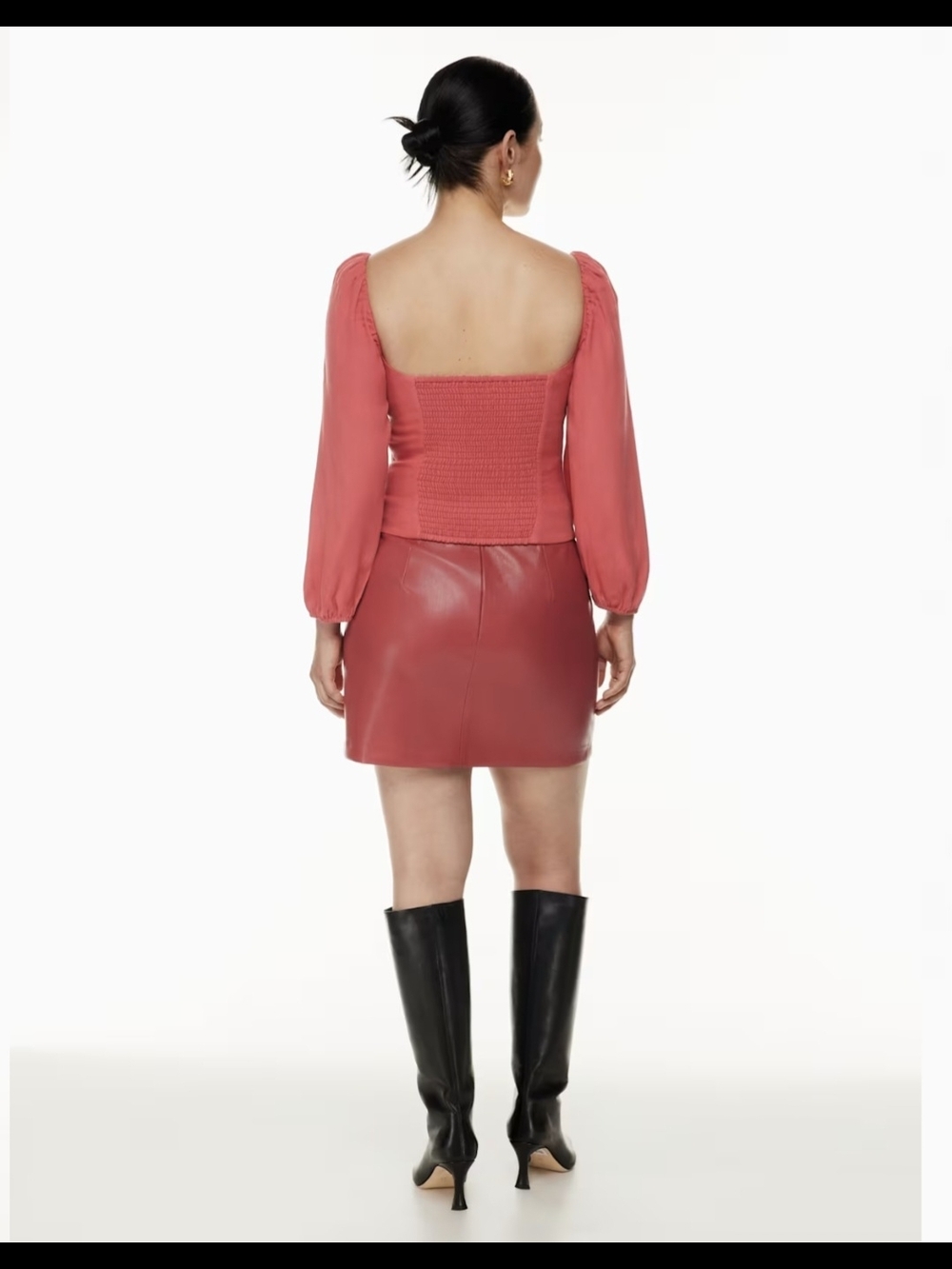 NWT ARITZIA Wilfred Novella Puff-sleeve Sweetheart Blouse - Picture 5 of 8